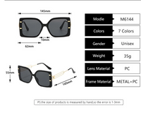 Basic Hawaiisch Moderner Stil Quadrat Pc Quadrat Vollbild Sonnenbrille Der Frauen main image 2