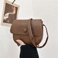 Women's Vintage Style Classic Style Solid Color Pu Leather Shopping Bags main image 3