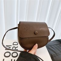 Women's Vintage Style Classic Style Solid Color Pu Leather Shopping Bags main image 4