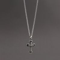 Casual Hip-Hop Cool Style Cross 304 Stainless Steel Polishing Enamel Three-dimensional Unisex Pendant Necklace Necklace main image 5