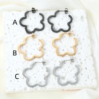 1 Pair Cute Lady Flower Alloy Earrings main image 6