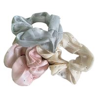 Women's Lady Modern Style Bunny Ears Bow Knot Cloth Hair Tie main image 1