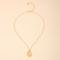 Wholesale Jewelry Simple Style Classic Style Conch Alloy Irregular Pendant Necklace main image 4
