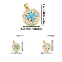 1 Piece 20*22MM 21 * 24mm 22*31mm Copper Pearl Zircon 18K Gold Plated Cross Polished Pendant main image 4