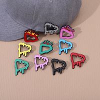 Cartoon Style Cowboy Style Sports Flame Heart Shape Alloy Stamping Stoving Varnish Plating Unisex Brooches main image 3