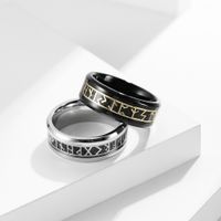 Simple Style Word 304 Stainless Steel 18K Gold Plated Unisex Rings main image 1