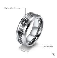 Simple Style Word 304 Stainless Steel 18K Gold Plated Unisex Rings main image 2