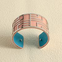 Luxurious Simple Style C Shape Butterfly Pu Leather Iron Plating Women's Bangle sku image 8