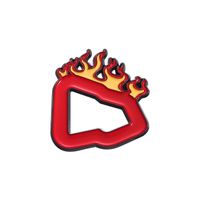 Cartoon Style Cowboy Style Sports Flame Heart Shape Alloy Stamping Stoving Varnish Plating Unisex Brooches sku image 9