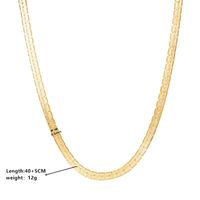 Titan Stahl 18 Karat Vergoldet Vintage-Stil Klassischer Stil Überzug Geometrisch Einfarbig Halskette main image 2