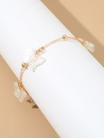 Casual Beach Simple Style Heart Shape Butterfly Shell Alloy Chain Hollow Out Women's Bracelets sku image 3