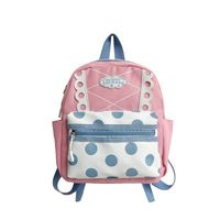 Waterproof Anti-theft Polka Dots Lace School Kids Backpack main image 3