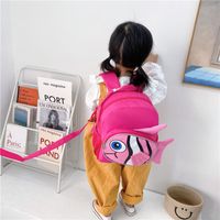 Unisex Canvas Polyester Cartoon Cute Square Zipper Functional Backpack main image 2