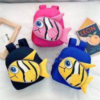 Unisex Canvas Polyester Cartoon Cute Square Zipper Functional Backpack main image 1