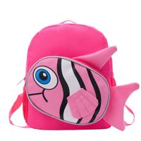 Unisex Canvas Polyester Cartoon Cute Square Zipper Functional Backpack sku image 2