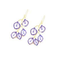 Sweet Leaf Zinc Alloy Enamel Women's Drop Earrings main image 2