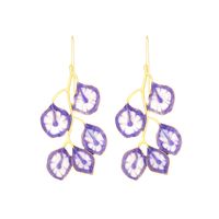 Sweet Leaf Zinc Alloy Enamel Women's Drop Earrings main image 3