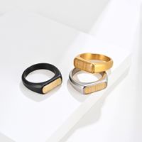Simple Style Geometric 304 Stainless Steel 18K Gold Plated Rings In Bulk main image 1