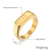 Simple Style Geometric 304 Stainless Steel 18K Gold Plated Rings In Bulk main image 2