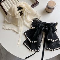 Women's Sweet Bow Knot Cloth Pearl Hair Claws main image 6