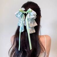 Women's Japanese Style Sweet Flower Cloth Printing Hair Claws sku image 10