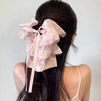 Women's Japanese Style Sweet Flower Cloth Printing Hair Claws sku image 9