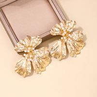 1 Pair Simple Style Classic Style Flower Zinc Alloy Ear Studs main image 2