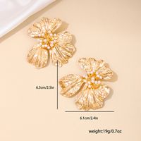 1 Pair Simple Style Classic Style Flower Zinc Alloy Ear Studs main image 5