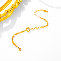 Edelstahl 304 18 Karat Vergoldet Einfacher Stil Klassischer Stil Überzug Inlay Einfarbig Perle Armbänder main image 3