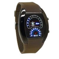 Simple Style Solid Color Buckle Electronic Men's Watches sku image 6