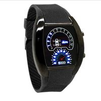 Simple Style Solid Color Buckle Electronic Men's Watches sku image 3