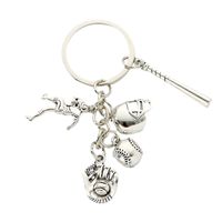 Simple Style Solid Color Alloy Keychain main image 5