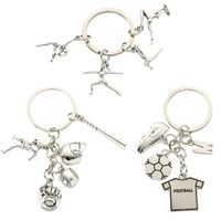 Simple Style Solid Color Alloy Keychain main image 3