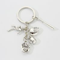Simple Style Solid Color Alloy Keychain sku image 3