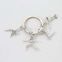 Simple Style Solid Color Alloy Keychain sku image 1