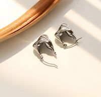 1 Pair Simple Style Classic Style Solid Color 304 Stainless Steel Titanium Steel 18K Gold Plated Earrings main image 1