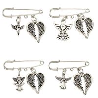 Simple Style Wings Alloy Plating Men's Brooches main image 2
