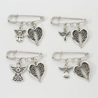Simple Style Wings Alloy Plating Men's Brooches main image 4
