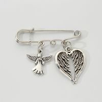 Simple Style Wings Alloy Plating Men's Brooches sku image 1