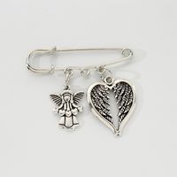 Simple Style Wings Alloy Plating Men's Brooches sku image 2