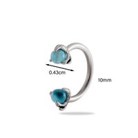 1 Piece Ear Cartilage Rings & Studs Simple Style Classic Style C Shape 316 Stainless Steel  Inlay Rhinestones main image 6