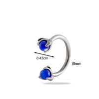 1 Piece Ear Cartilage Rings & Studs Simple Style Classic Style C Shape 316 Stainless Steel  Inlay Rhinestones sku image 8