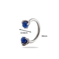 1 Piece Ear Cartilage Rings & Studs Simple Style Classic Style C Shape 316 Stainless Steel  Inlay Rhinestones sku image 10