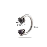 1 Piece Ear Cartilage Rings & Studs Simple Style Classic Style C Shape 316 Stainless Steel  Inlay Rhinestones sku image 11