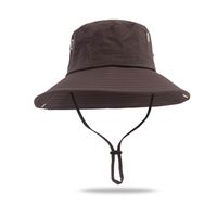 Men's Basic Vacation Solid Color Big Eaves Bucket Hat sku image 24