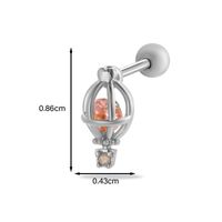 1 Stück Ohrknorpelringe &Stecker Einfacher Stil Klassischer Stil Herzform Schmetterling Kupfer Inlay Zirkon Ohrknorpelringe &Stecker sku image 2