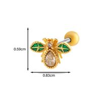 1 Piece Ear Cartilage Rings & Studs Simple Style Classic Style Star Heart Shape Bow Knot Copper Heart Star Bowknot Zircon Ear Cartilage Rings & Studs sku image 17