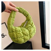 Women's Small Nylon Solid Color Basic Zipper Cloud Shape Bag main image 3