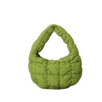 Women's Small Nylon Solid Color Basic Zipper Cloud Shape Bag sku image 4