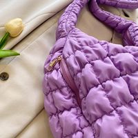 Women's Large Nylon Solid Color Streetwear Zipper Cloud Shape Bag main image 4